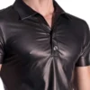 Casual Leather Polo tshirt - Image 2